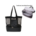 Large Capacity Beach Bags Latest Design Cute Girls Fashion Women Beach Tote Bags with insulated compartment